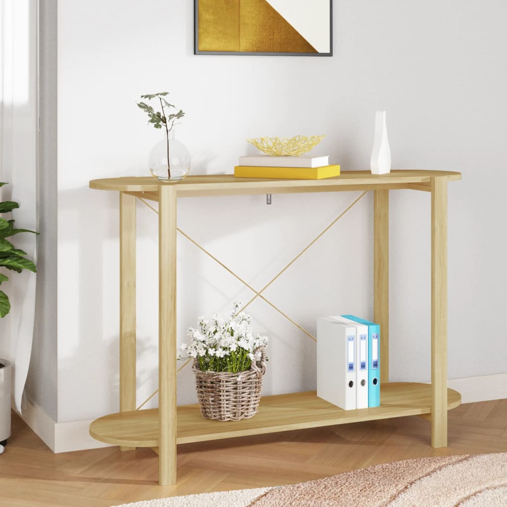 Wandtafel 110x38x75 cm bewerkt hout is nu te koop bij PeponiXL, paradijselijk wonen!