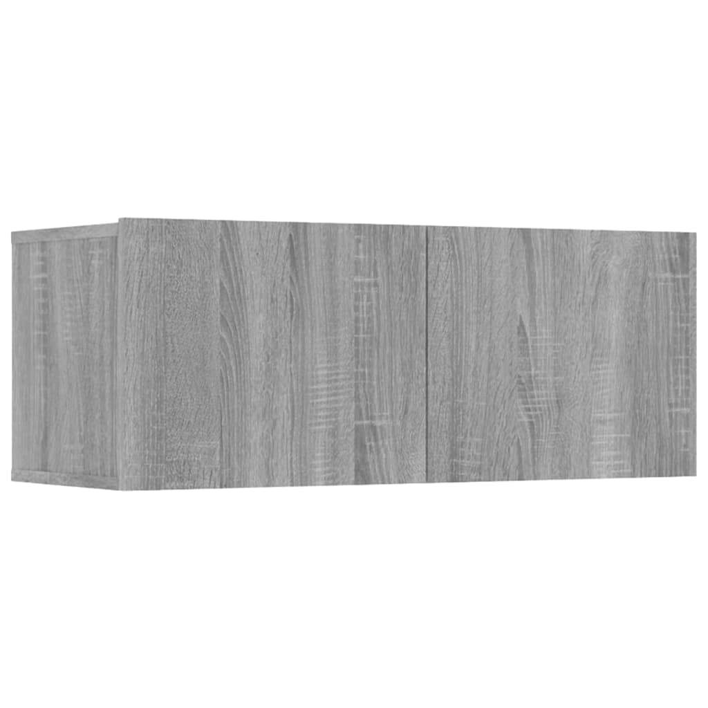Tv-meubelen 4 st 80x30x30 cm bewerkt hout bruin eikenkleur
