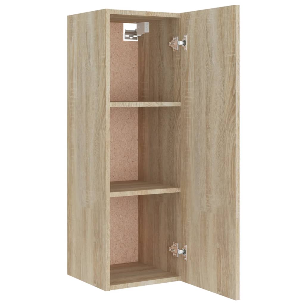 4-delige Tv-meubelset bewerkt hout sonoma eikenkleurig is nu te koop bij PeponiXL, paradijselijk wonen!