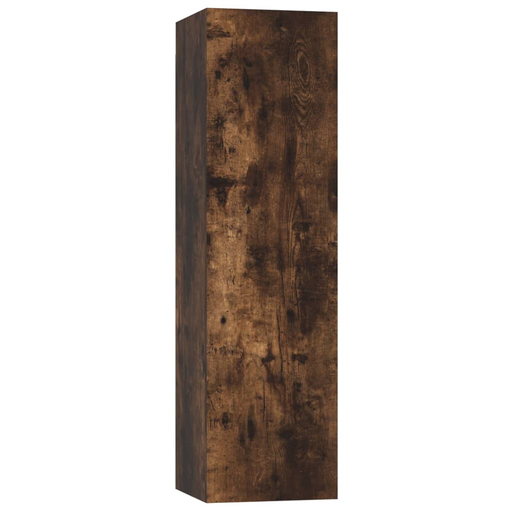 4-delige Tv-meubelset bewerkt hout gerookt eikenkleurig is nu te koop bij PeponiXL, paradijselijk wonen!