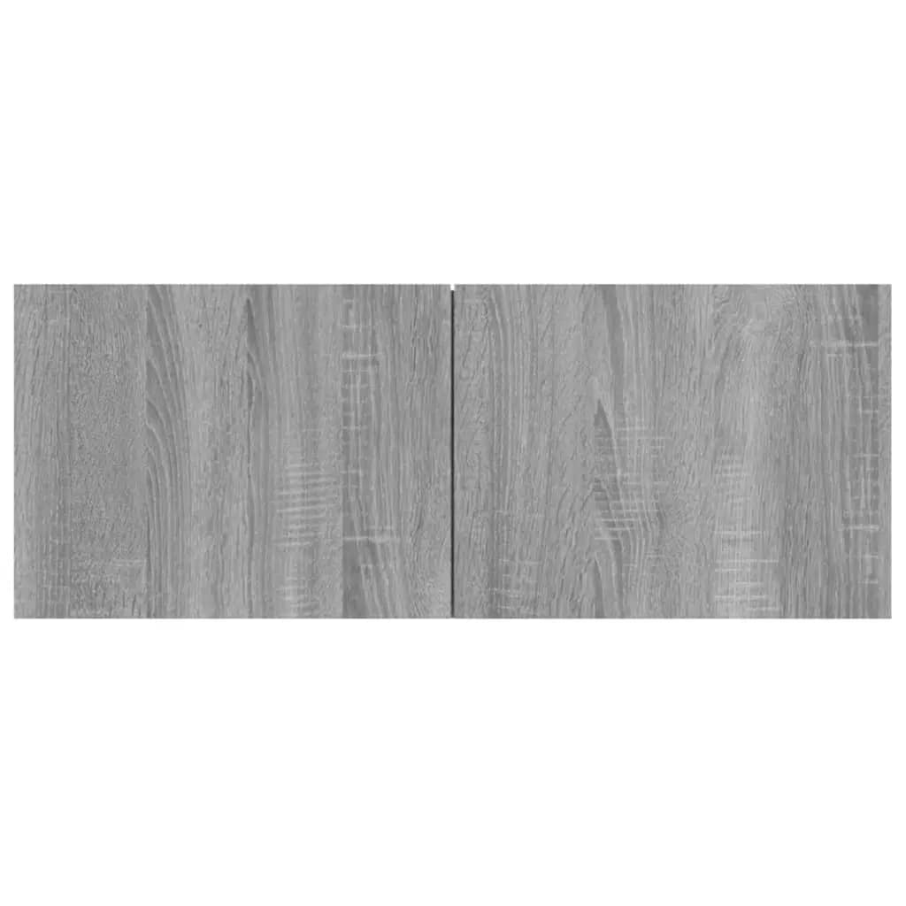5-delige Tv-meubelset bewerkt hout grijs sonoma eikenkleurig is nu te koop bij PeponiXL, paradijselijk wonen!