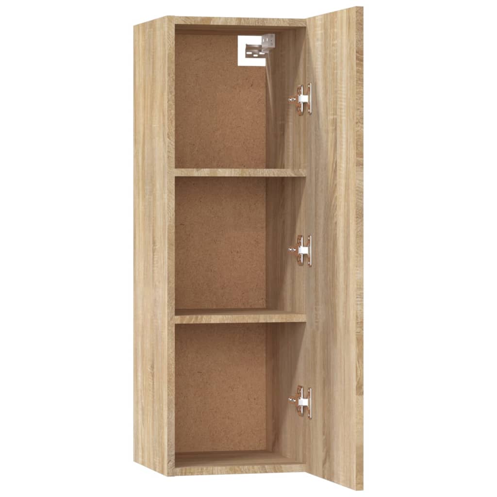 5-delige Tv-meubelset bewerkt hout sonoma eikenkleurig is nu te koop bij PeponiXL, paradijselijk wonen!