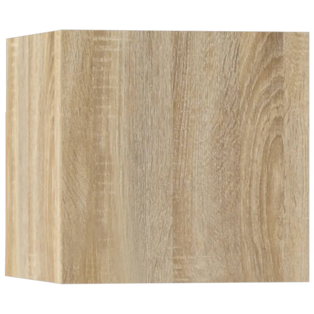 5-delige Tv-meubelset bewerkt hout sonoma eikenkleurig is nu te koop bij PeponiXL, paradijselijk wonen!