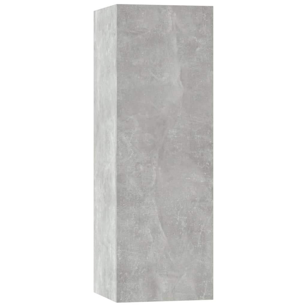 5-delige Tv-meubelset bewerkt hout betongrijs is nu te koop bij PeponiXL, paradijselijk wonen!