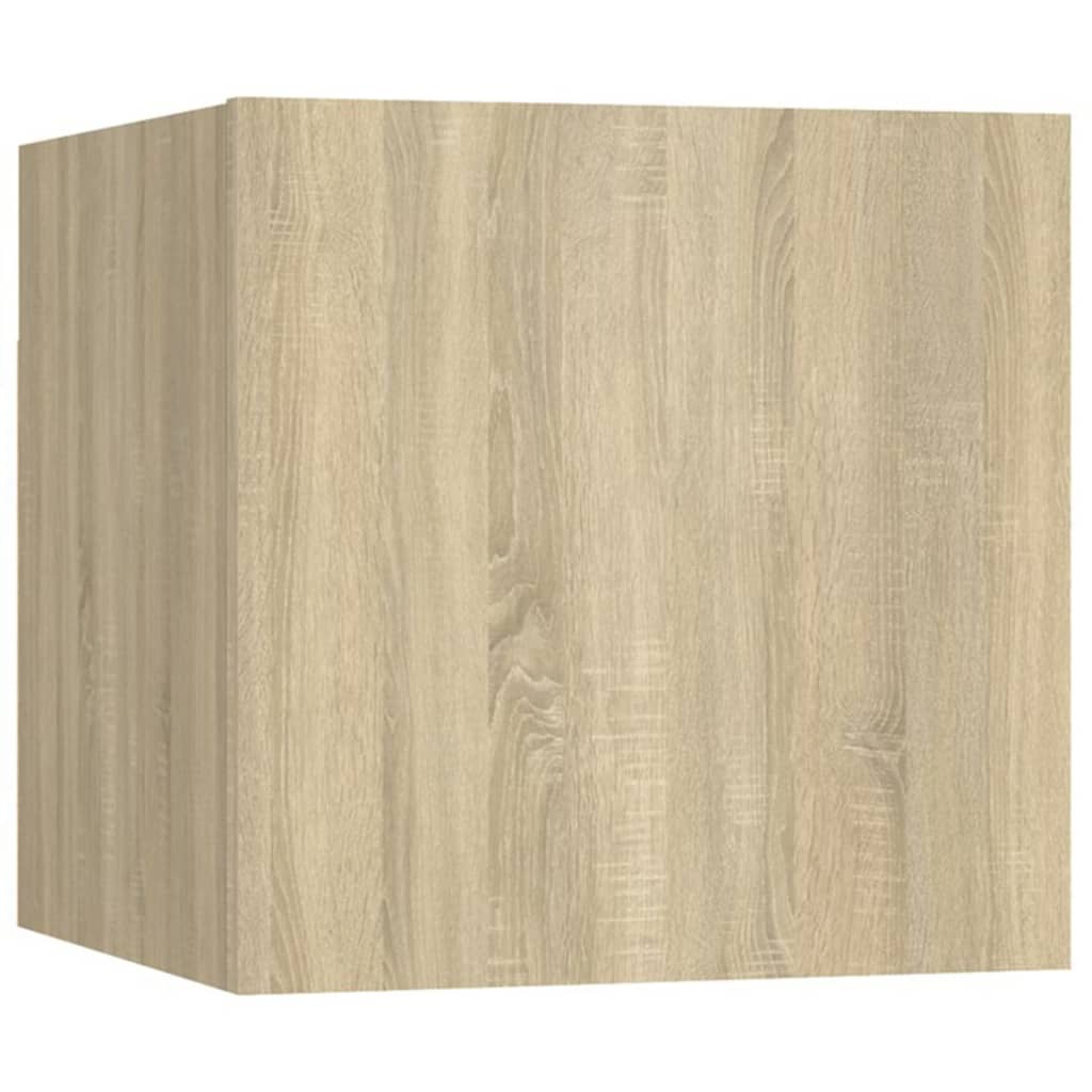 5-delige Tv-meubelset bewerkt hout sonoma eikenkleurig is nu te koop bij PeponiXL, paradijselijk wonen!