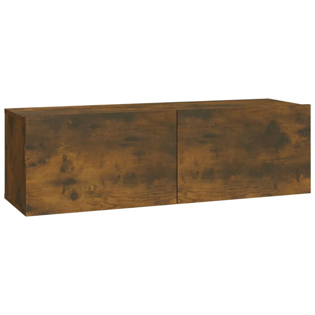 5-delige Tv-meubelset bewerkt hout gerookt eikenkleurig is nu te koop bij PeponiXL, paradijselijk wonen!