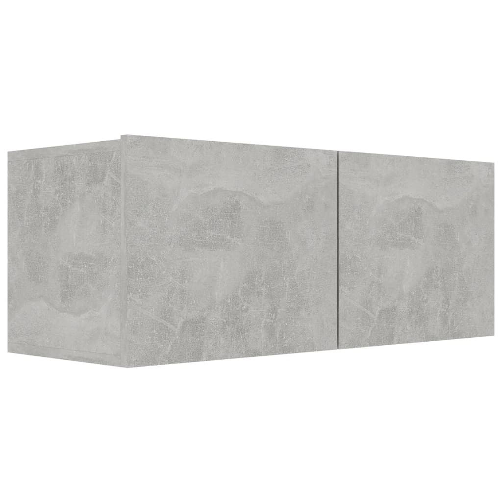 6-delige Tv-meubelset bewerkt hout betongrijs is nu te koop bij PeponiXL, paradijselijk wonen!