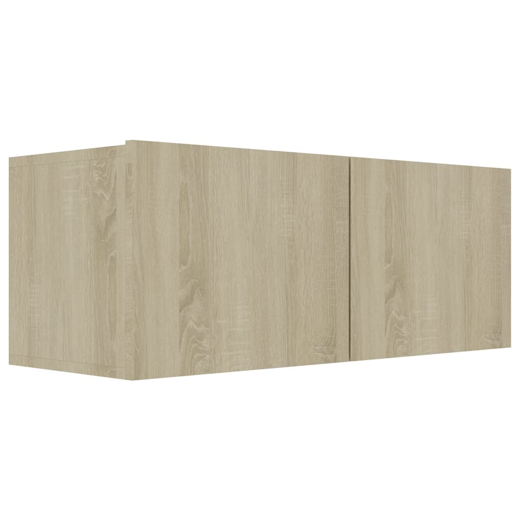 3-delige Tv-meubelset bewerkt hout sonoma eikenkleurig is nu te koop bij PeponiXL, paradijselijk wonen!