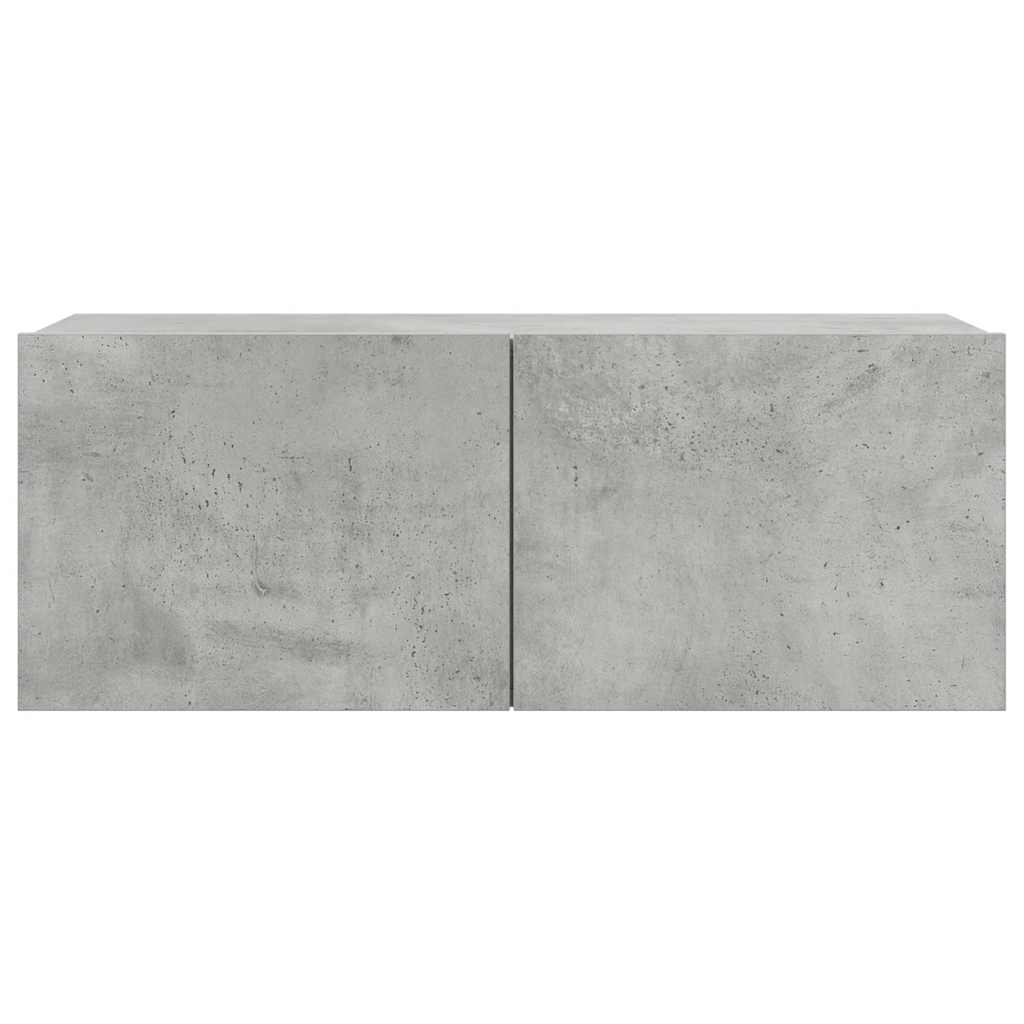 7-delige Tv-meubelset bewerkt hout betongrijs is nu te koop bij PeponiXL, paradijselijk wonen!