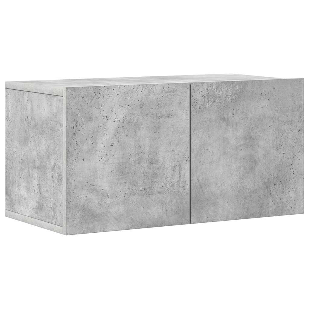 7-delige Tv-meubelset bewerkt hout betongrijs is nu te koop bij PeponiXL, paradijselijk wonen!