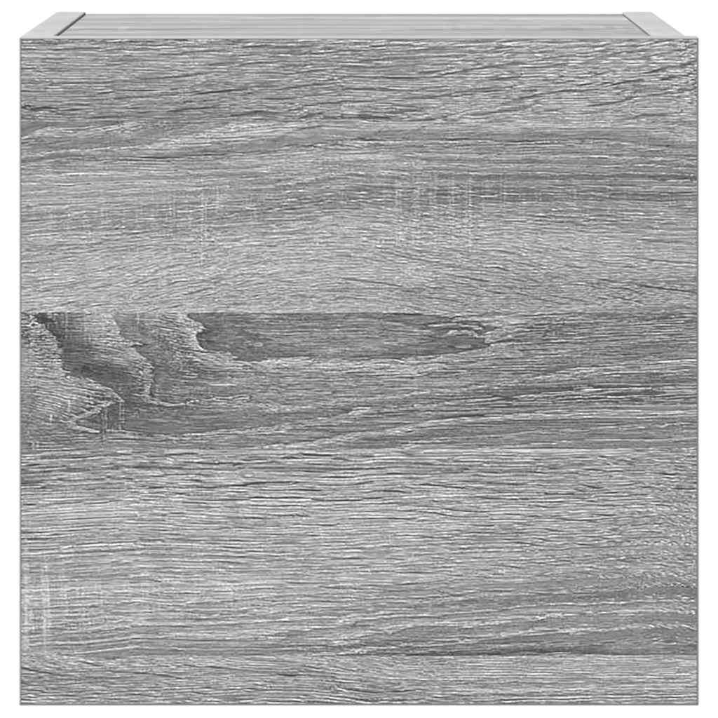 7-delige Tv-meubelset bewerkt hout grijs sonoma eikenkleurig is nu te koop bij PeponiXL, paradijselijk wonen!