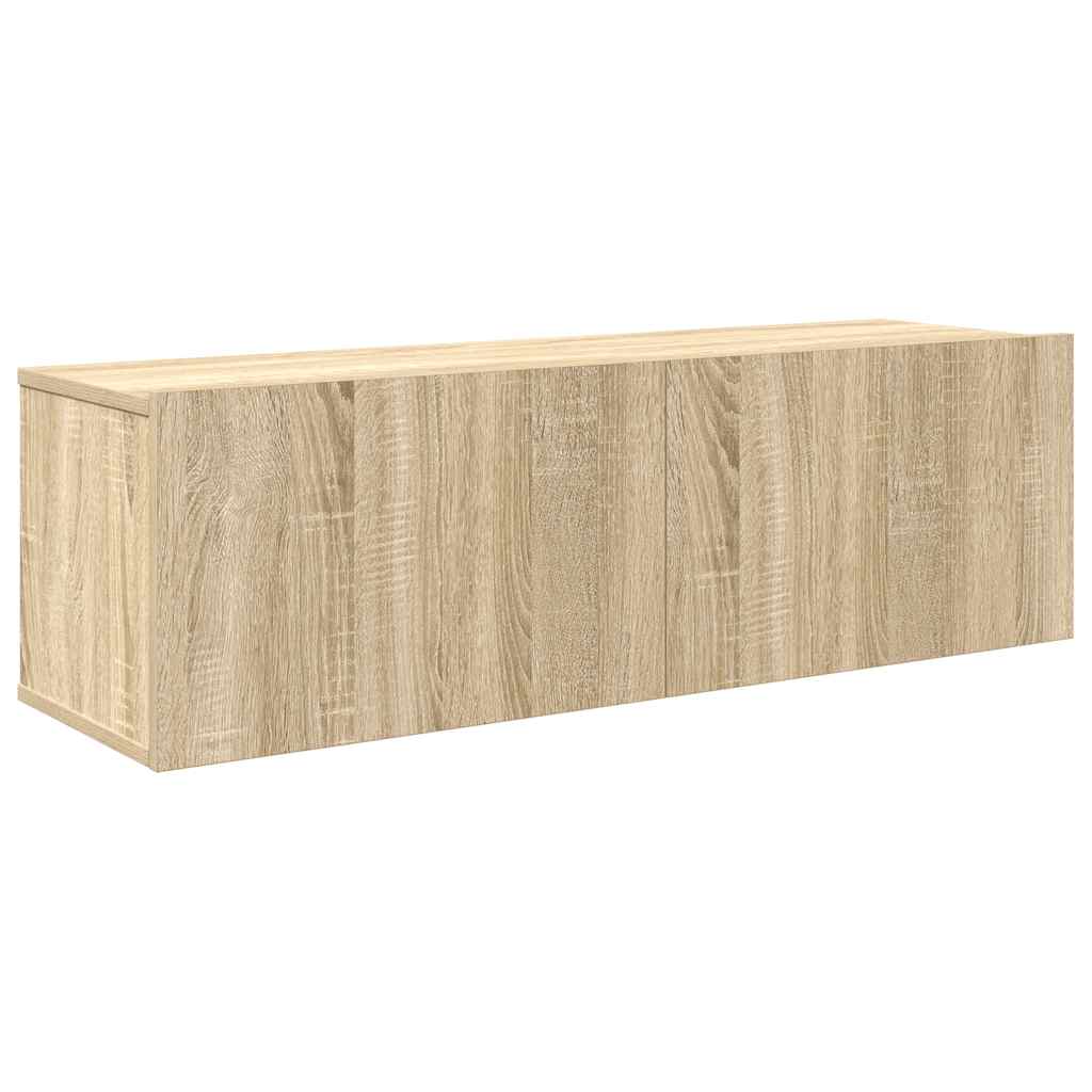 7-delige Tv-meubelset bewerkt hout sonoma eikenkleurig is nu te koop bij PeponiXL, paradijselijk wonen!