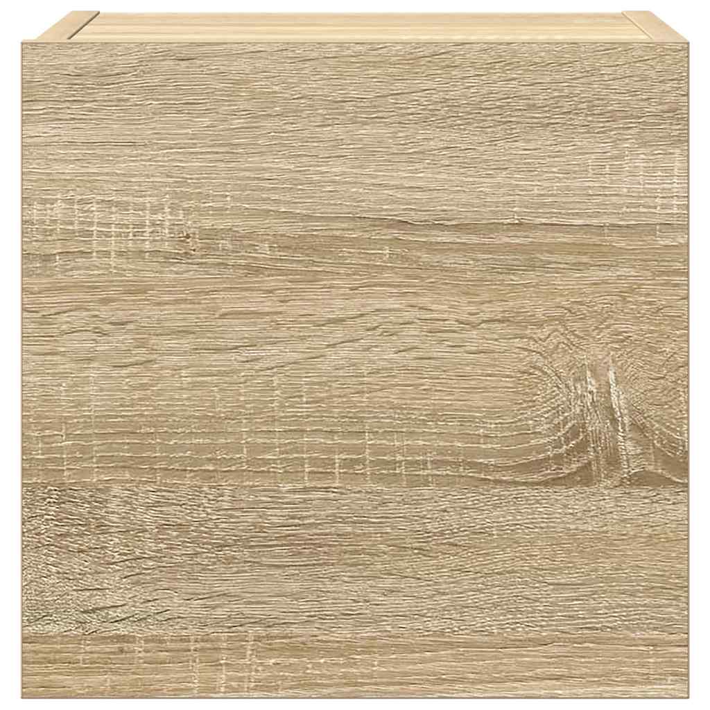 7-delige Tv-meubelset bewerkt hout sonoma eikenkleurig is nu te koop bij PeponiXL, paradijselijk wonen!