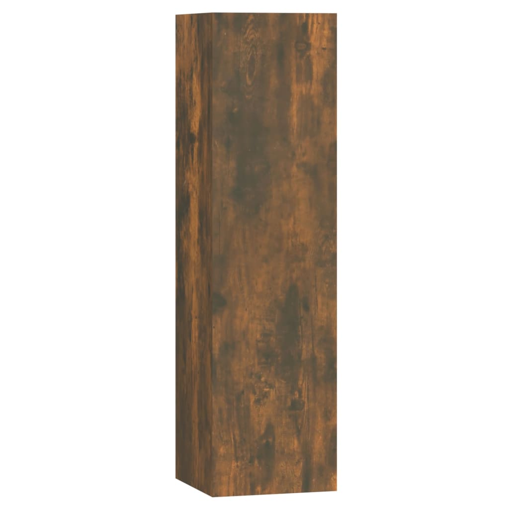 7-delige Tv-meubelset bewerkt hout gerookt eikenkleurig is nu te koop bij PeponiXL, paradijselijk wonen!