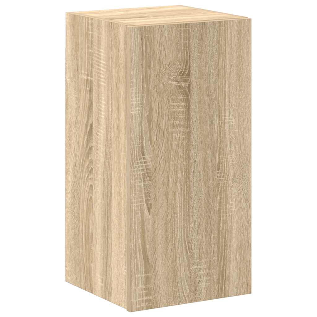 4-delige Tv-meubelset bewerkt hout sonoma eikenkleurig is nu te koop bij PeponiXL, paradijselijk wonen!