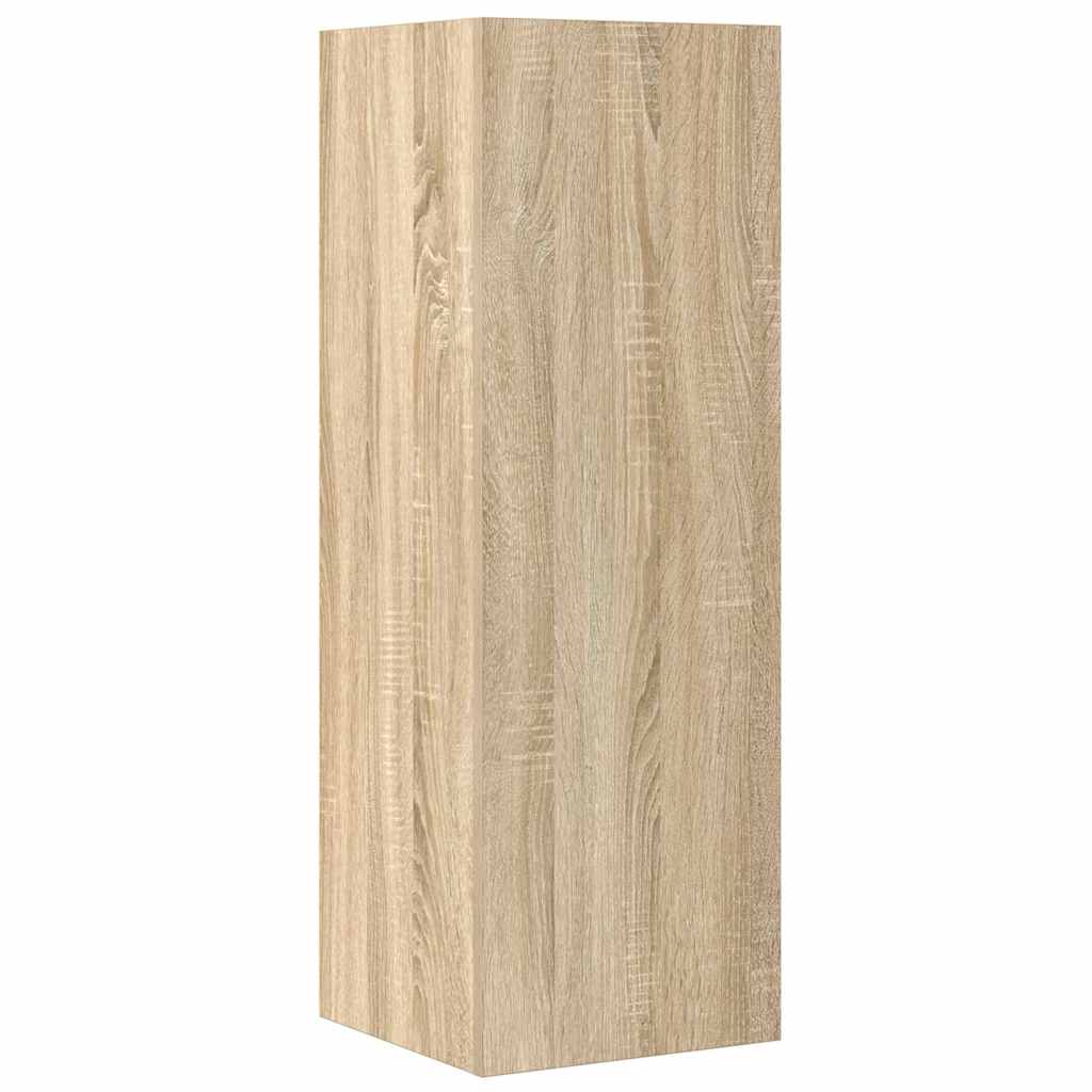 4-delige Tv-meubelset bewerkt hout sonoma eikenkleurig is nu te koop bij PeponiXL, paradijselijk wonen!