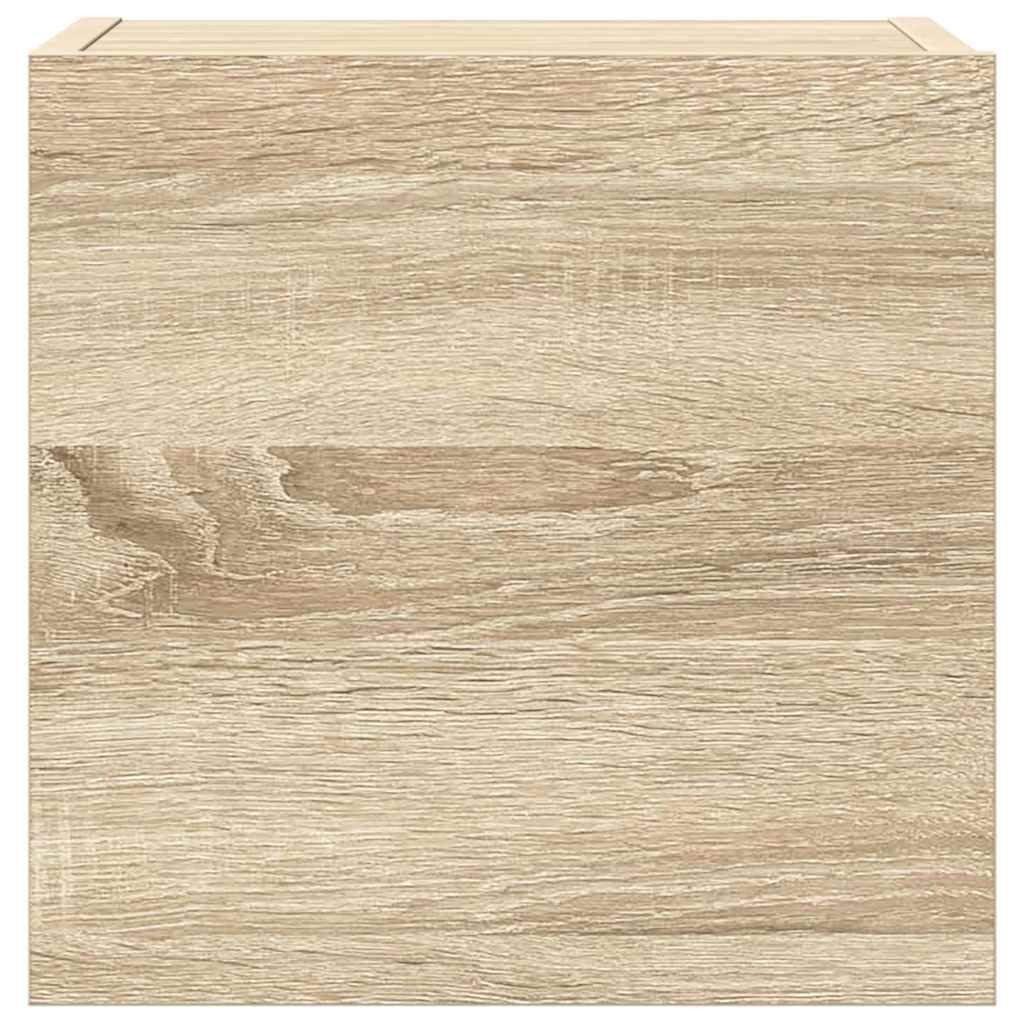 4-delige Tv-meubelset bewerkt hout sonoma eikenkleurig is nu te koop bij PeponiXL, paradijselijk wonen!