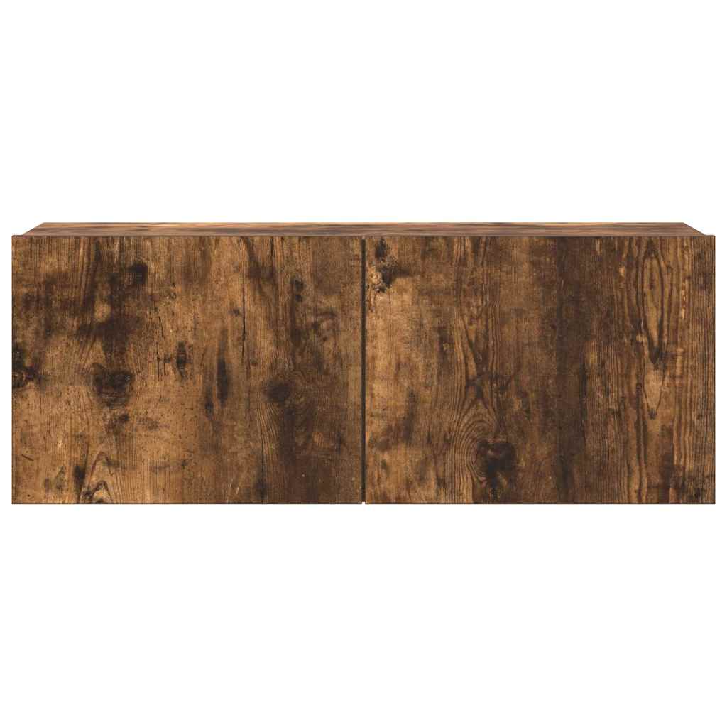 4-delige Tv-meubelset bewerkt hout gerookt eikenkleurig is nu te koop bij PeponiXL, paradijselijk wonen!