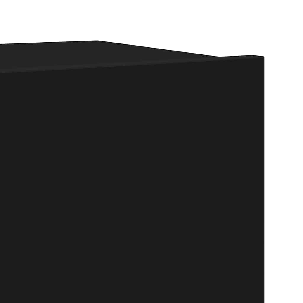 4-delige Tv-meubelset bewerkt hout zwart is nu te koop bij PeponiXL, paradijselijk wonen!