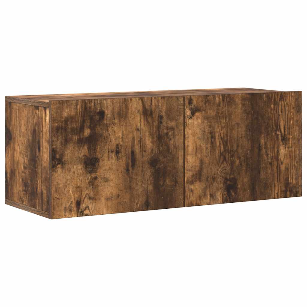 4-delige Tv-meubelset bewerkt hout gerookt eikenkleurig is nu te koop bij PeponiXL, paradijselijk wonen!