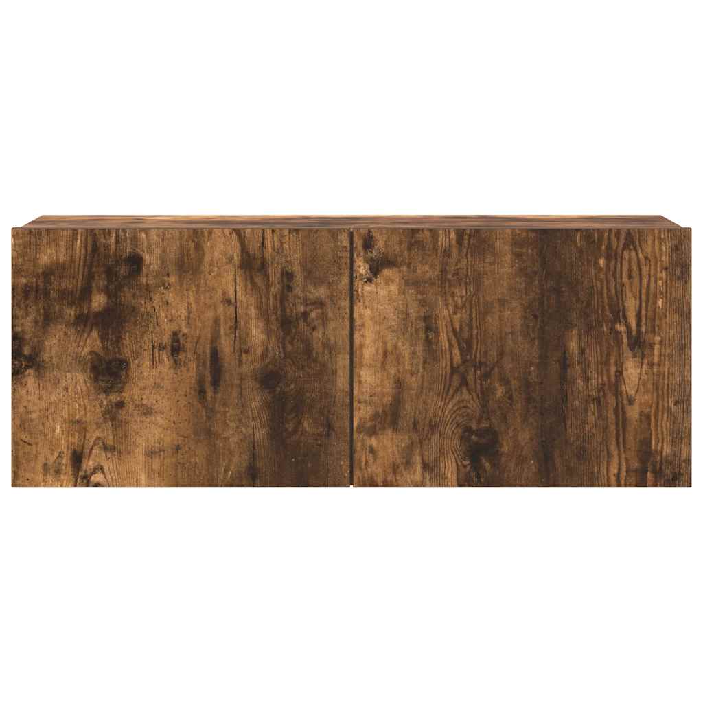 4-delige Tv-meubelset bewerkt hout gerookt eikenkleurig is nu te koop bij PeponiXL, paradijselijk wonen!