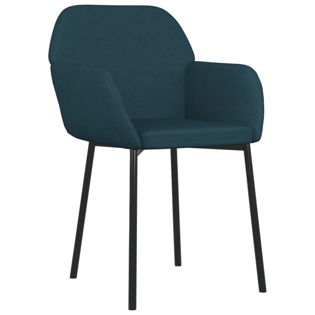 Eetkamerstoelen 2 st fluweel blauw is nu te koop bij PeponiXL, paradijselijk wonen!