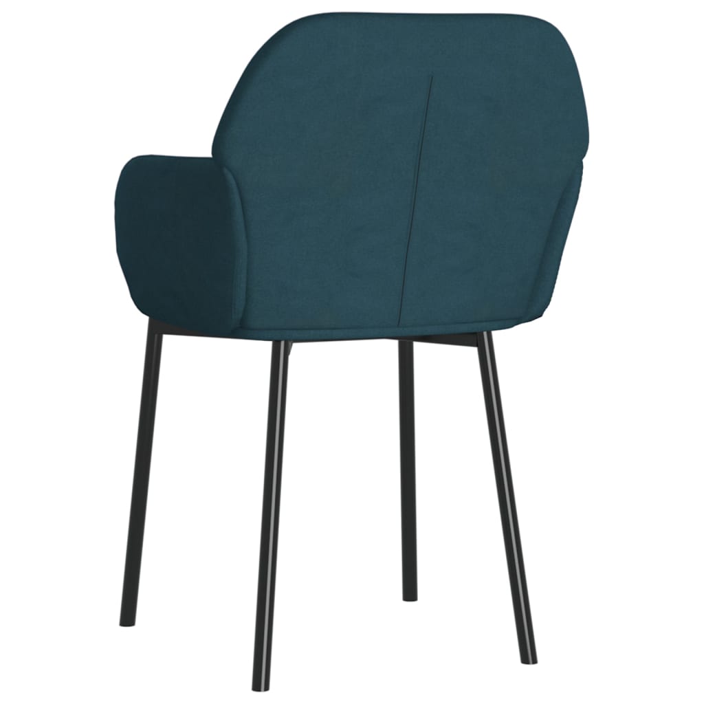 Eetkamerstoelen 2 st fluweel blauw is nu te koop bij PeponiXL, paradijselijk wonen!