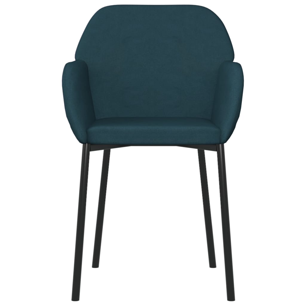Eetkamerstoelen 2 st fluweel blauw is nu te koop bij PeponiXL, paradijselijk wonen!