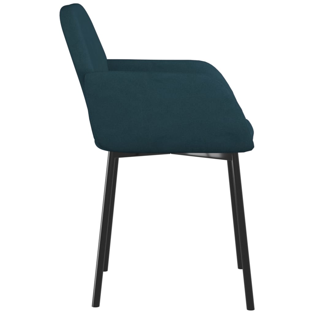 Eetkamerstoelen 2 st fluweel blauw is nu te koop bij PeponiXL, paradijselijk wonen!