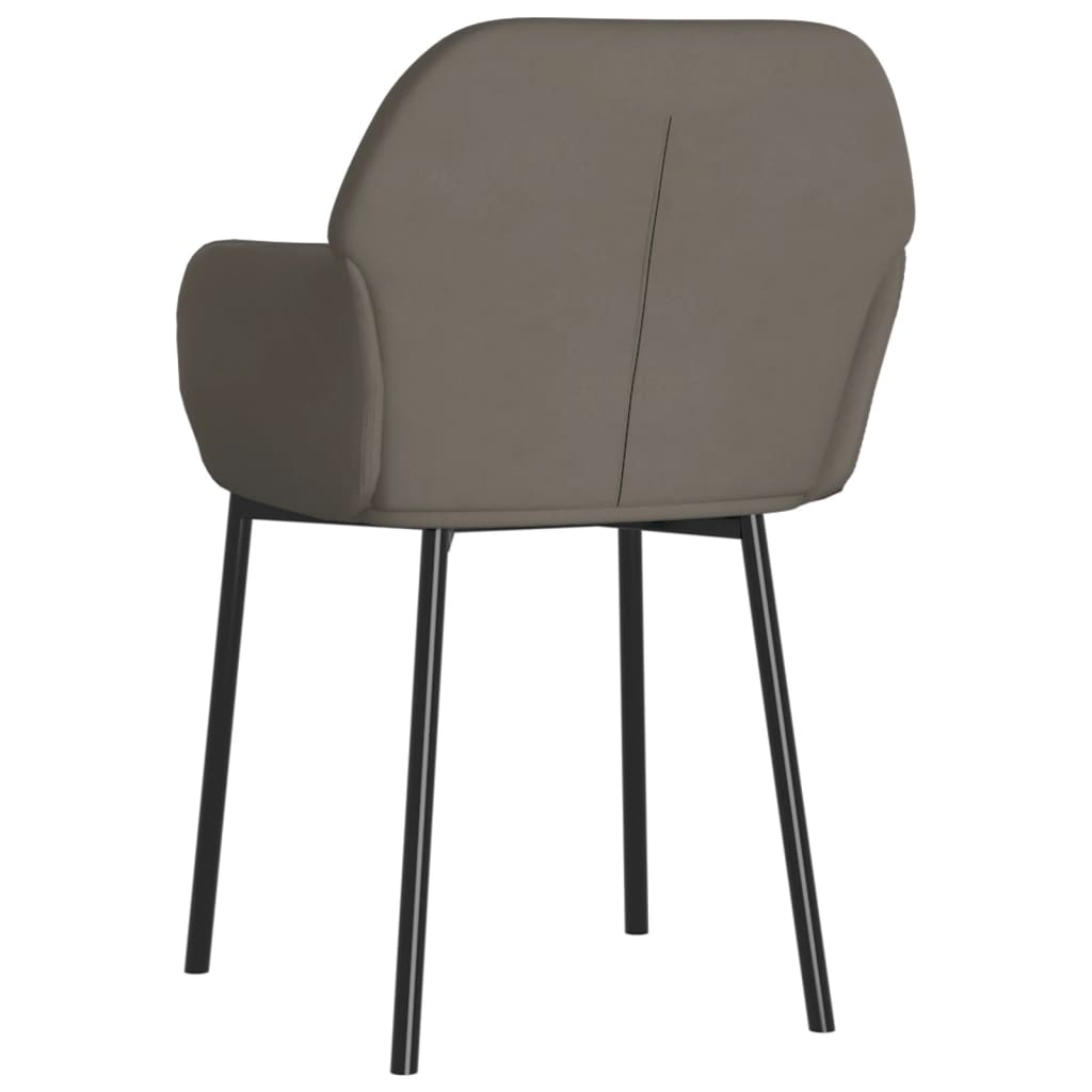Eetkamerstoelen 2 st fluweel donkergrijs is nu te koop bij PeponiXL, paradijselijk wonen!