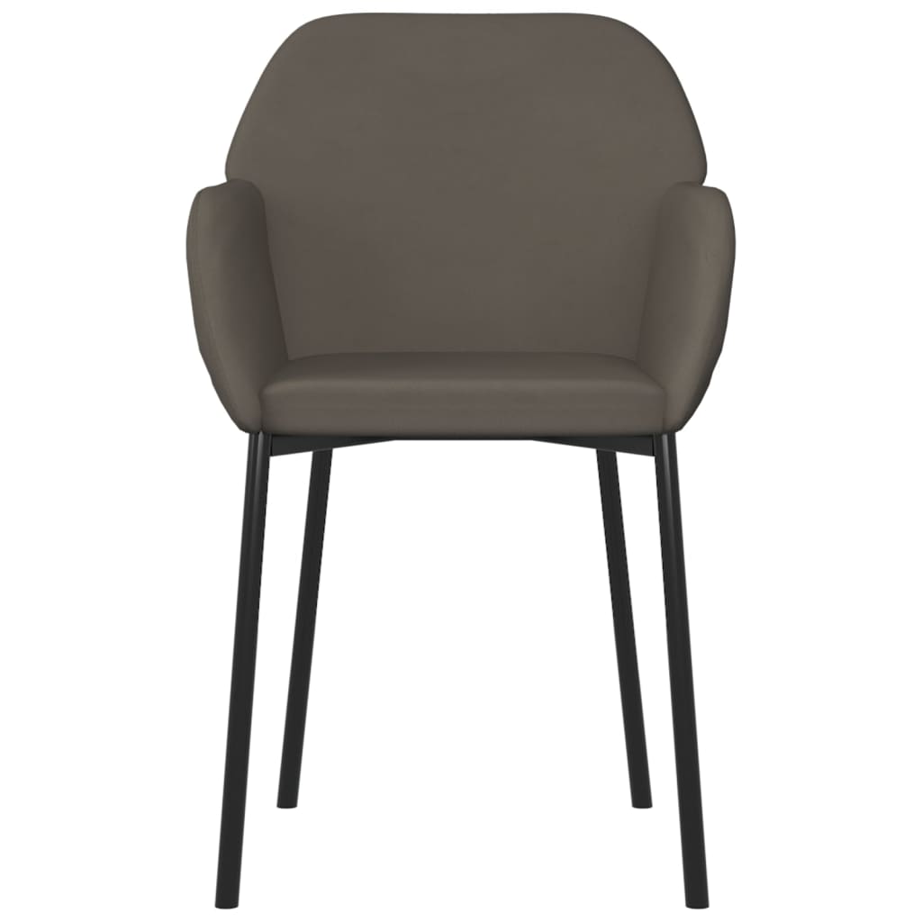 Eetkamerstoelen 2 st fluweel donkergrijs is nu te koop bij PeponiXL, paradijselijk wonen!