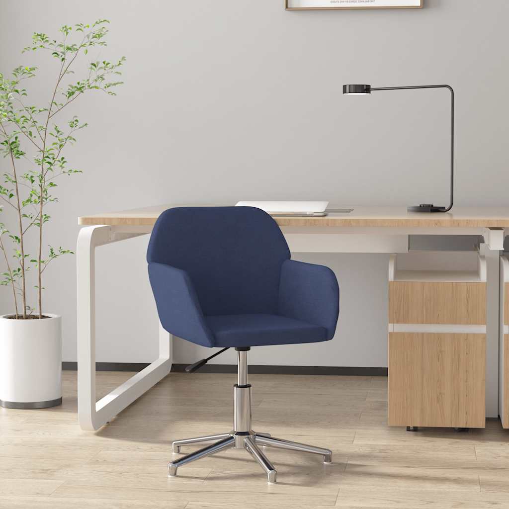 Kantoorstoel draaibaar stof blauw is nu te koop bij PeponiXL, paradijselijk wonen!