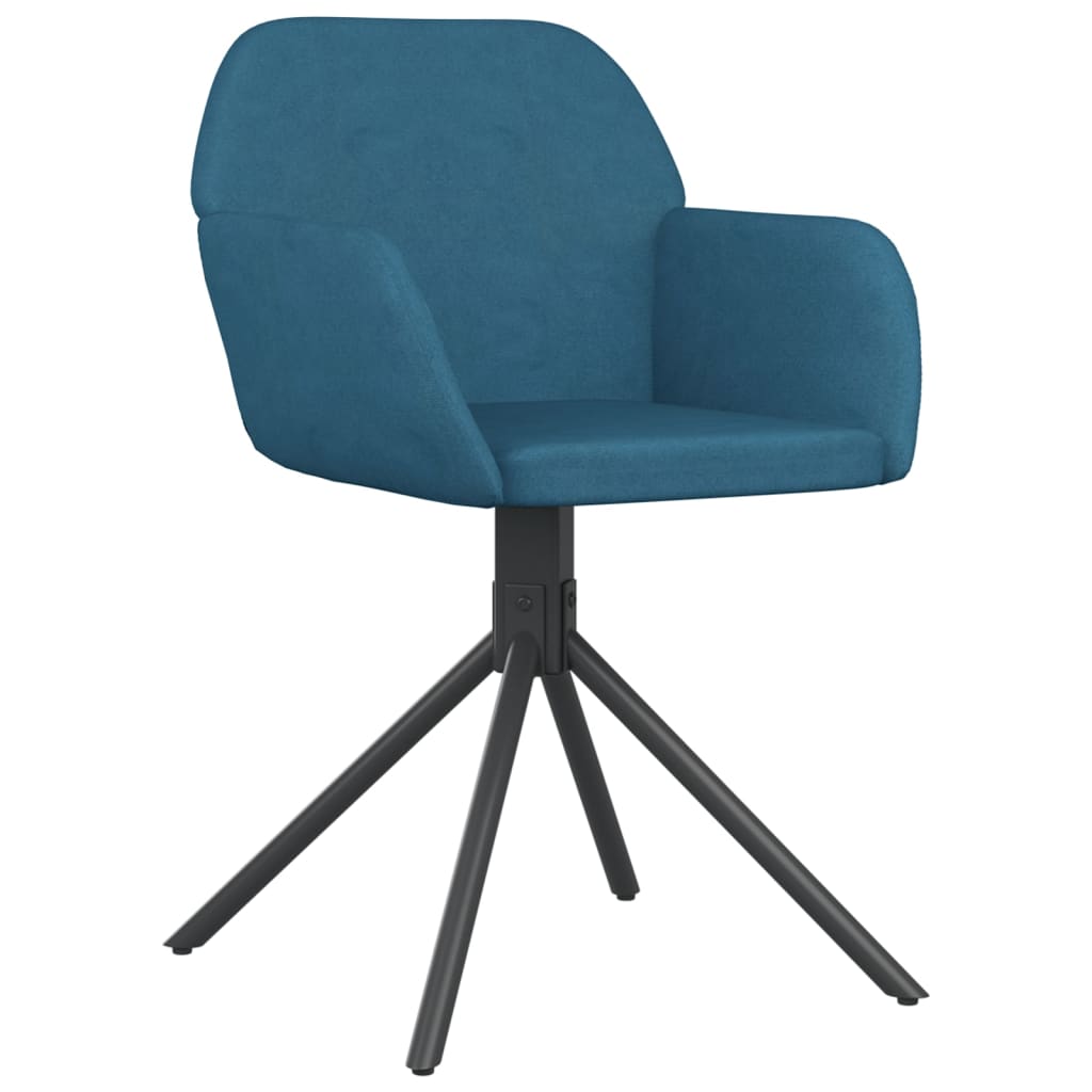 Eetkamerstoelen draaibaar 2 st fluweel blauw is nu te koop bij PeponiXL, paradijselijk wonen!