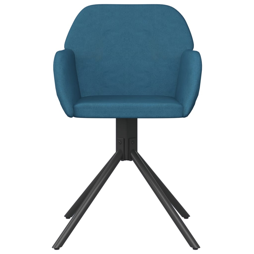 Eetkamerstoelen draaibaar 2 st fluweel blauw is nu te koop bij PeponiXL, paradijselijk wonen!