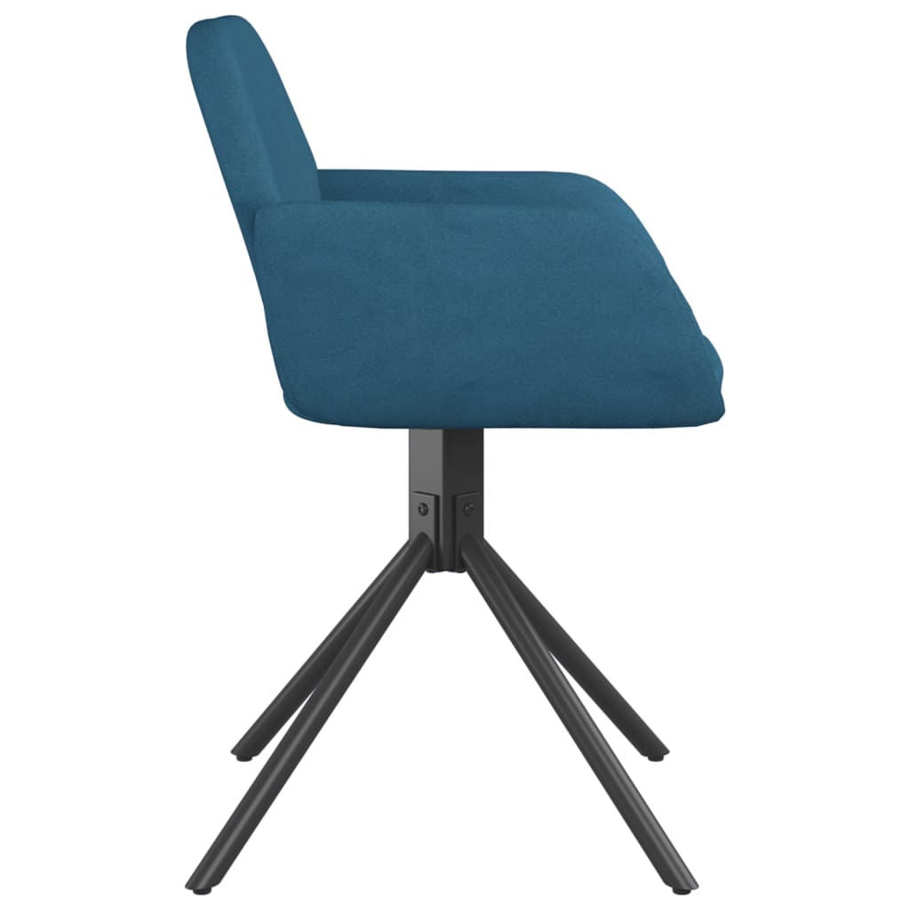 Eetkamerstoelen draaibaar 2 st fluweel blauw is nu te koop bij PeponiXL, paradijselijk wonen!