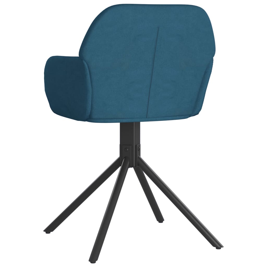 Eetkamerstoelen draaibaar 2 st fluweel blauw is nu te koop bij PeponiXL, paradijselijk wonen!