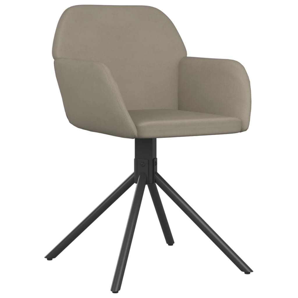 Eetkamerstoelen draaibaar 2 st fluweel lichtgrijs is nu te koop bij PeponiXL, paradijselijk wonen!