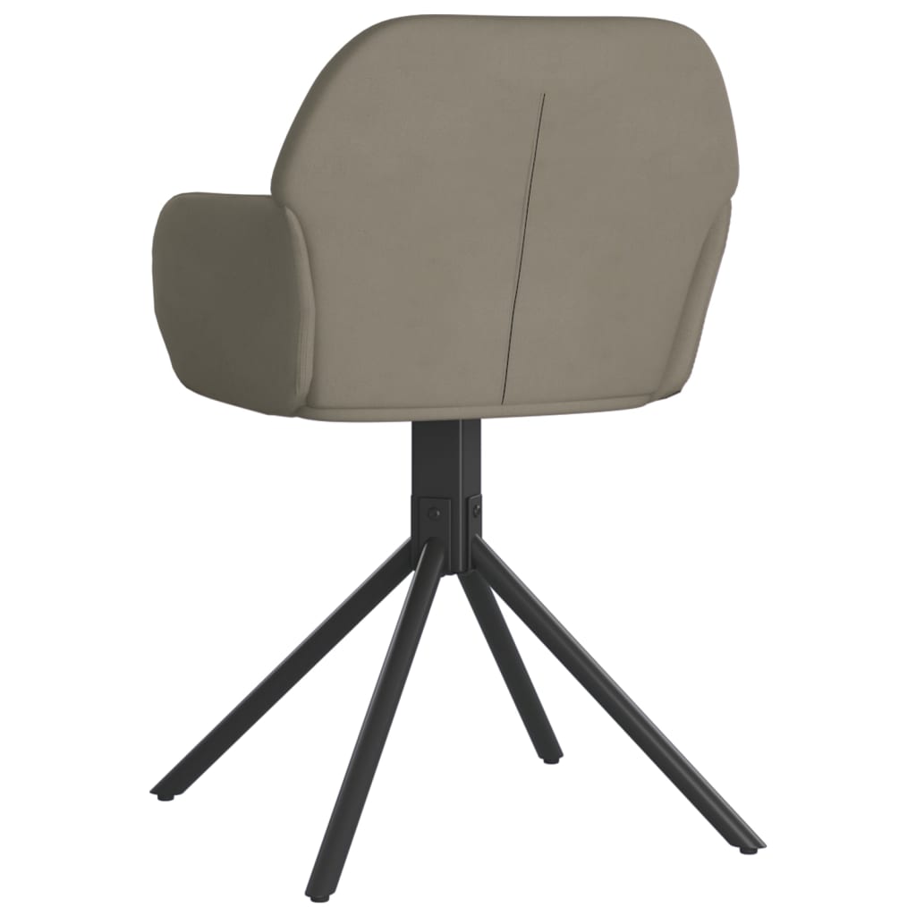 Eetkamerstoelen draaibaar 2 st fluweel lichtgrijs is nu te koop bij PeponiXL, paradijselijk wonen!
