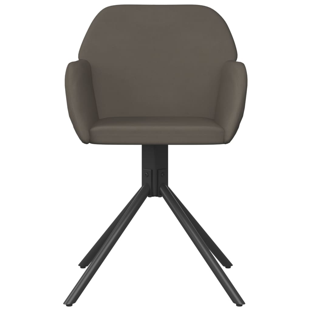 Eetkamerstoelen draaibaar 2 st fluweel donkergrijs is nu te koop bij PeponiXL, paradijselijk wonen!