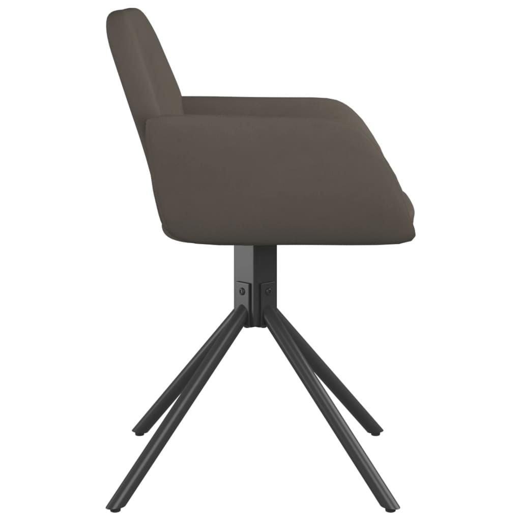 Eetkamerstoelen draaibaar 2 st fluweel donkergrijs is nu te koop bij PeponiXL, paradijselijk wonen!