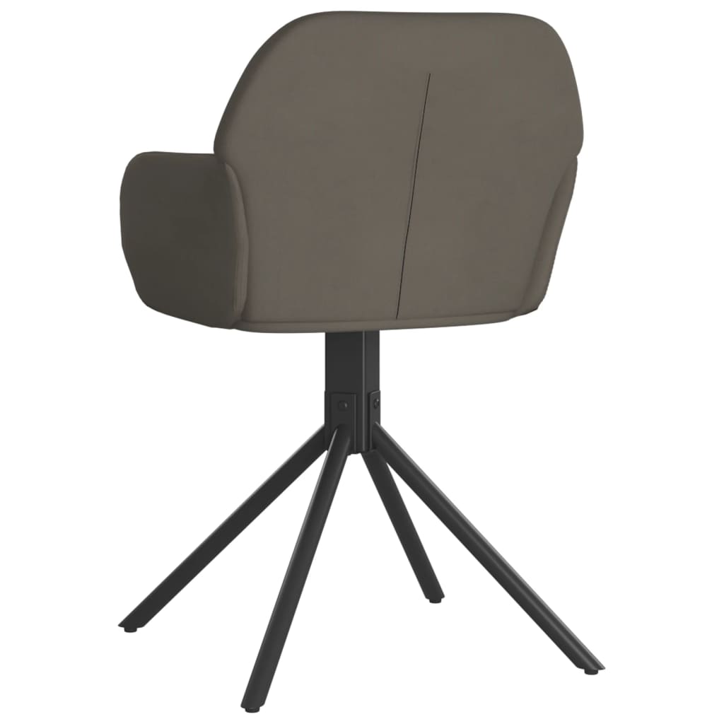 Eetkamerstoelen draaibaar 2 st fluweel donkergrijs is nu te koop bij PeponiXL, paradijselijk wonen!