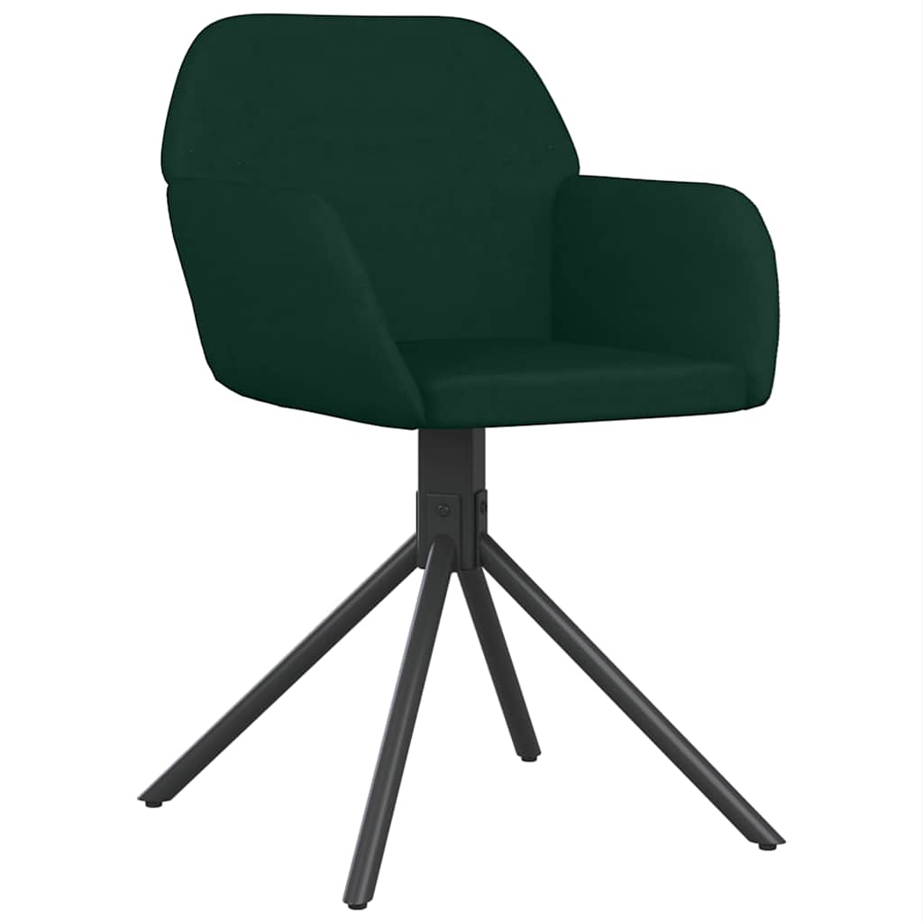 Eetkamerstoelen draaibaar 2 st fluweel donkergroen is nu te koop bij PeponiXL, paradijselijk wonen!