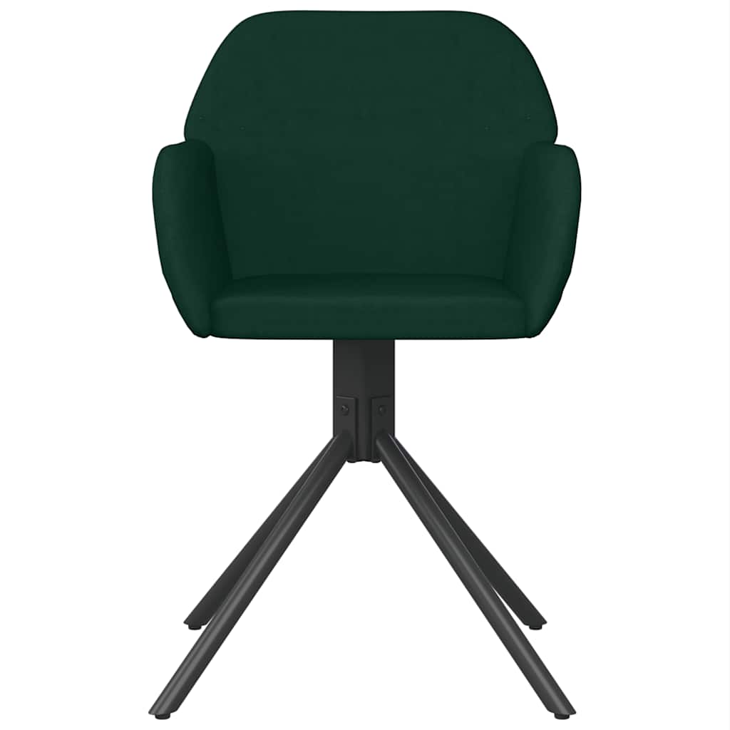 Eetkamerstoelen draaibaar 2 st fluweel donkergroen is nu te koop bij PeponiXL, paradijselijk wonen!