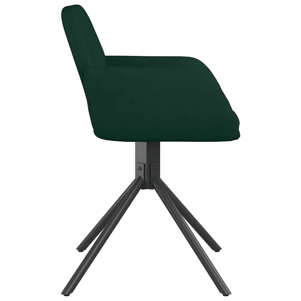 Eetkamerstoelen draaibaar 2 st fluweel donkergroen is nu te koop bij PeponiXL, paradijselijk wonen!