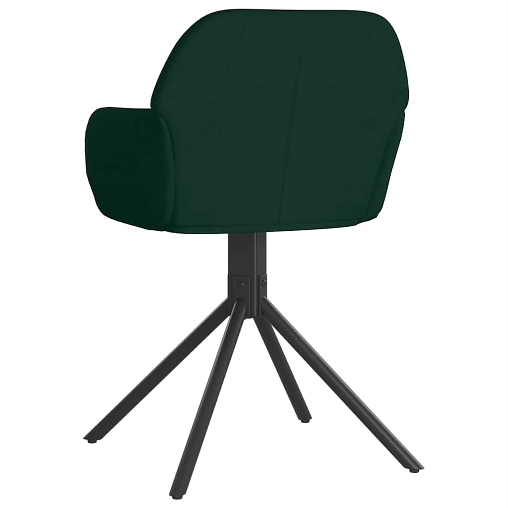 Eetkamerstoelen draaibaar 2 st fluweel donkergroen is nu te koop bij PeponiXL, paradijselijk wonen!