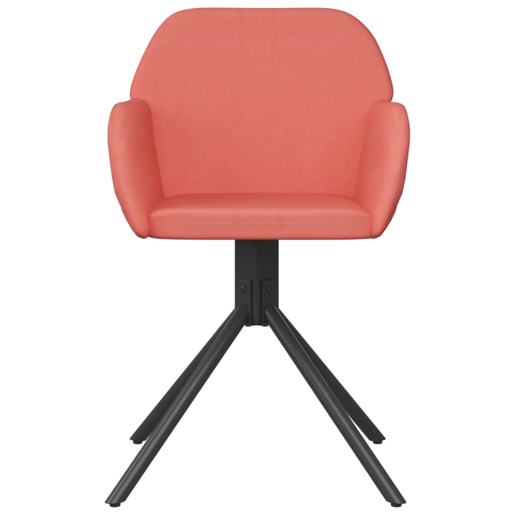 Eetkamerstoelen draaibaar 2 st fluweel roze is nu te koop bij PeponiXL, paradijselijk wonen!