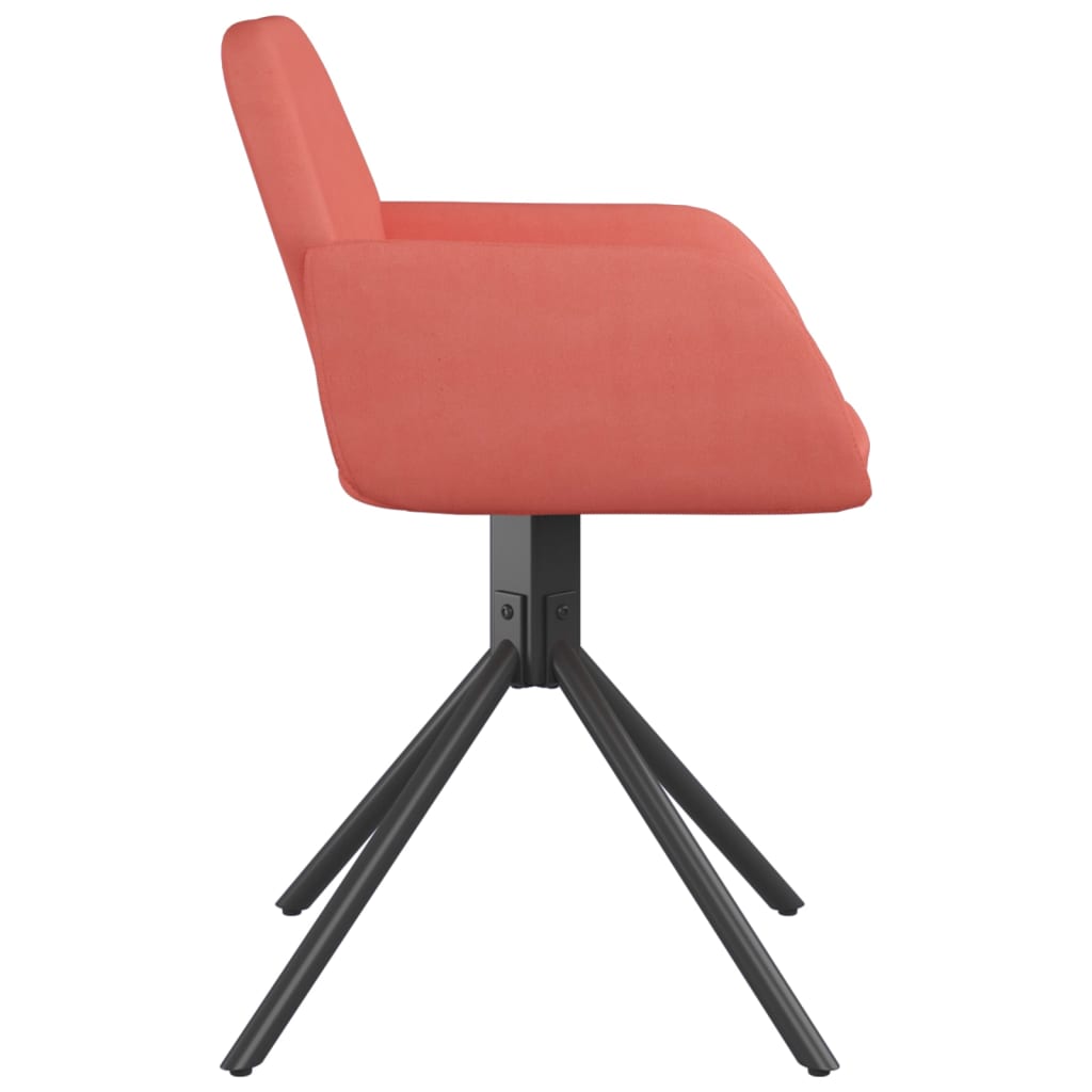 Eetkamerstoelen draaibaar 2 st fluweel roze is nu te koop bij PeponiXL, paradijselijk wonen!