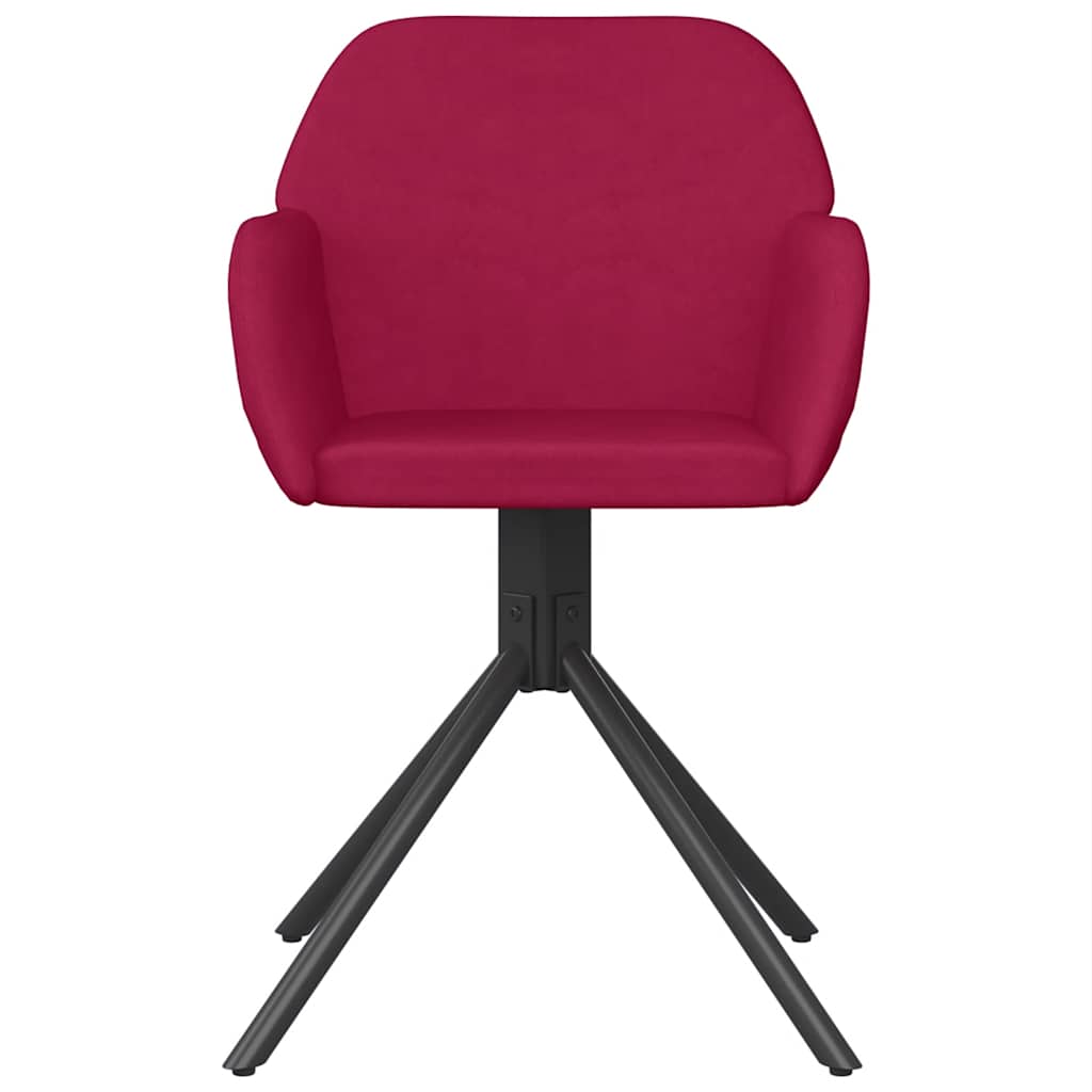Eetkamerstoelen draaibaar 2 st fluweel wijnrood is nu te koop bij PeponiXL, paradijselijk wonen!