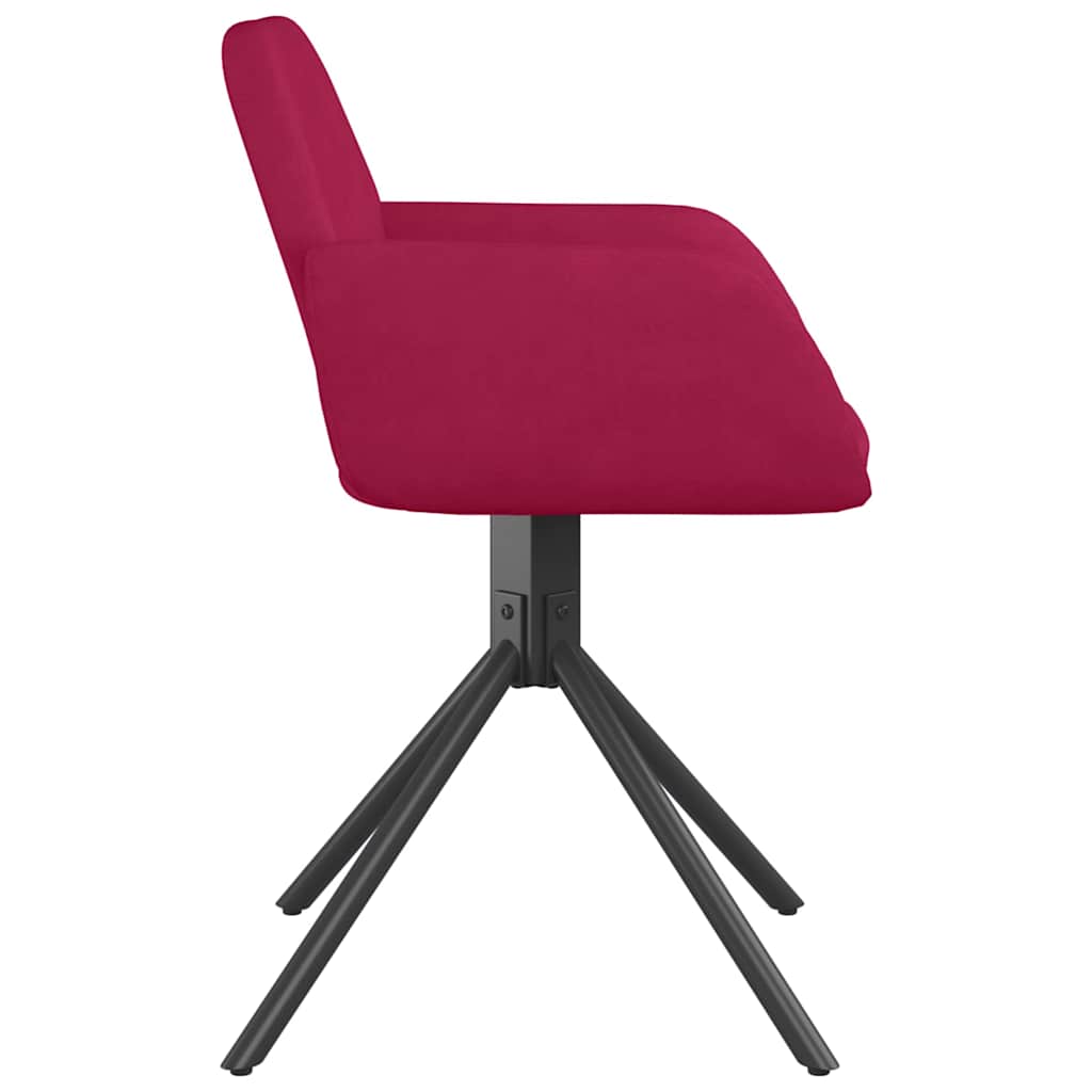 Eetkamerstoelen draaibaar 2 st fluweel wijnrood is nu te koop bij PeponiXL, paradijselijk wonen!