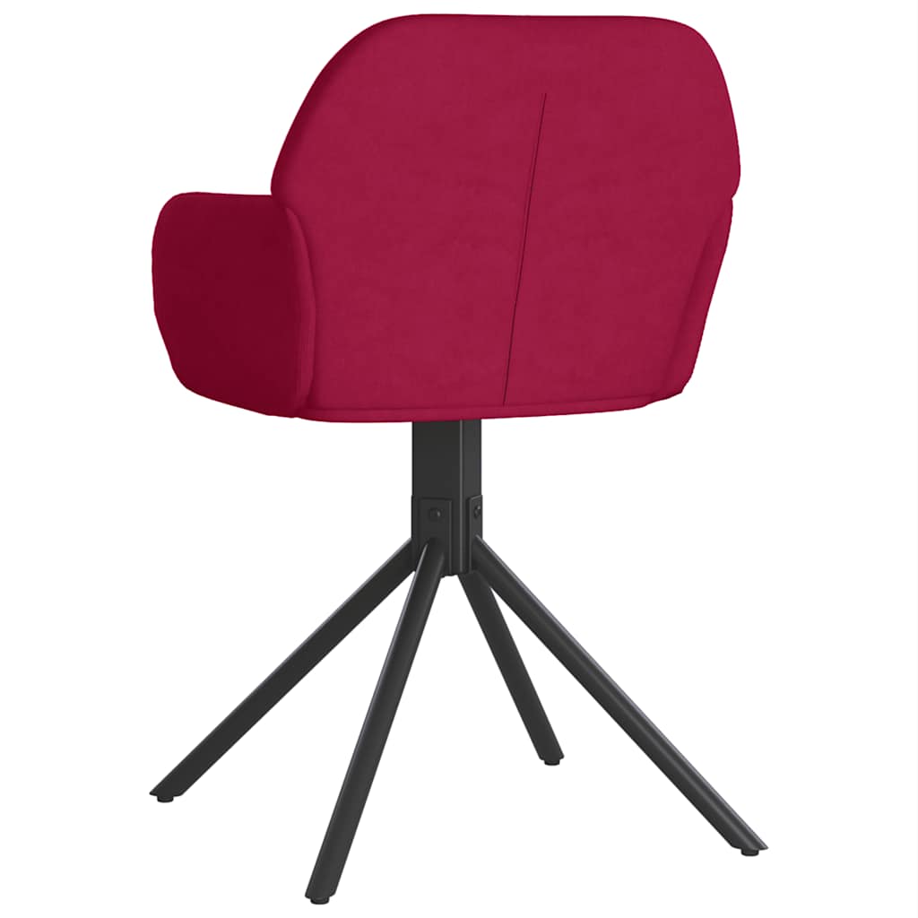 Eetkamerstoelen draaibaar 2 st fluweel wijnrood is nu te koop bij PeponiXL, paradijselijk wonen!